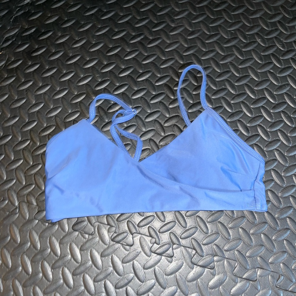 shein blue bikini top size small